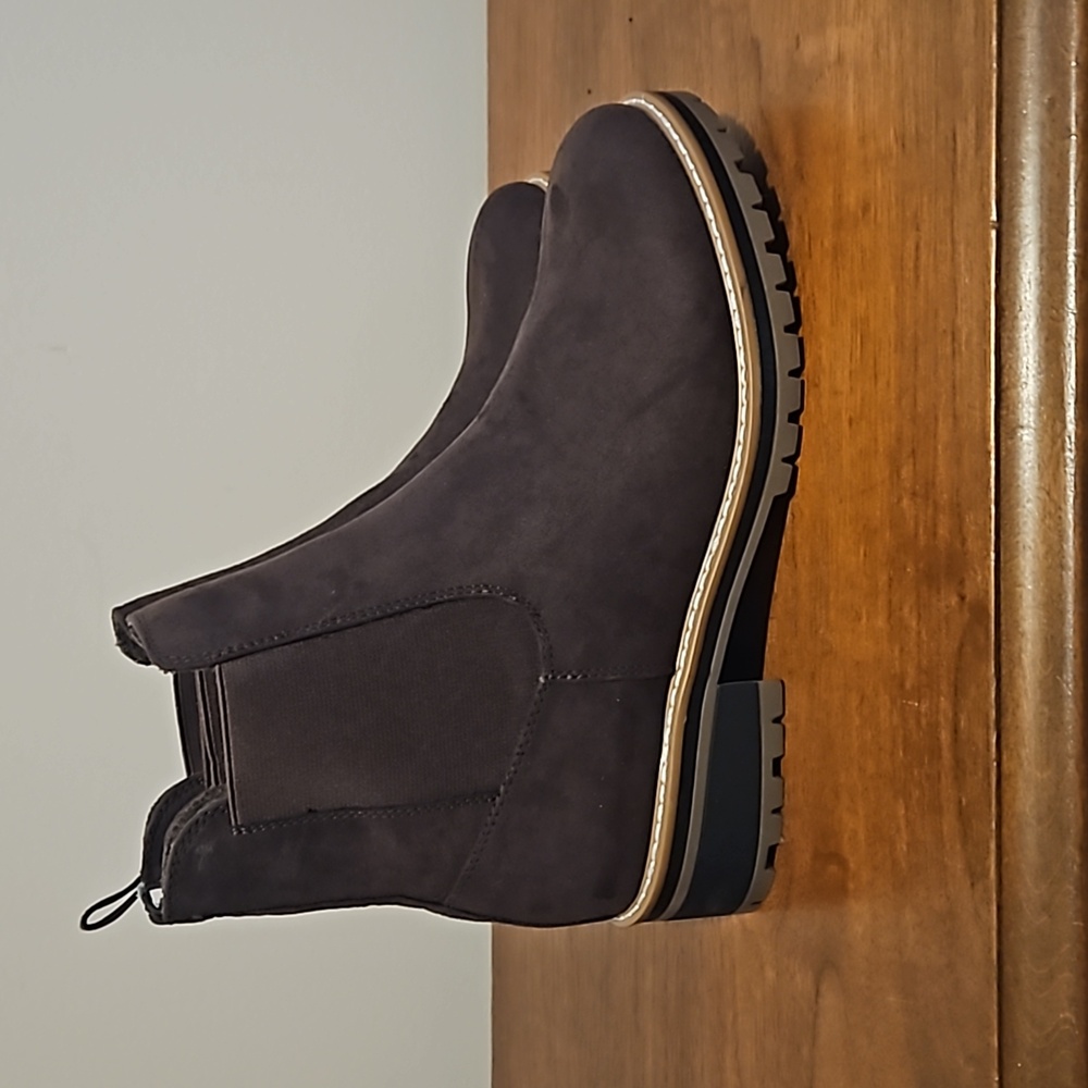 Kenzie Kayla Chelsea Faux Suede Boot, Brown Women’s Size 8